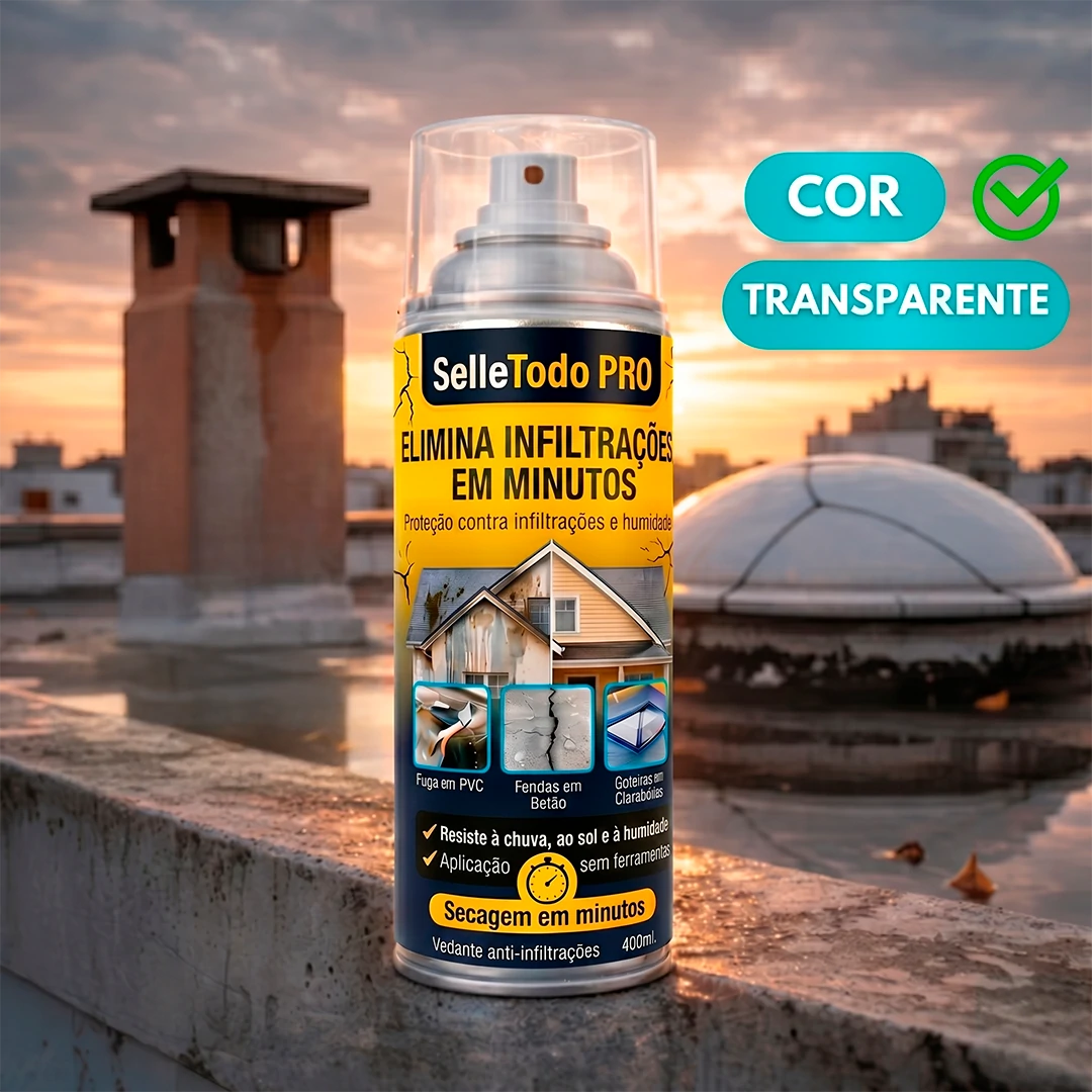 Spray SelleTodo – elimina goteiras e fissuras de forma rápida e eficaz