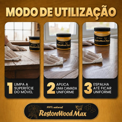RestoreWood Max - Renova e Protege a Madeira - Compre 1 e Leve 2