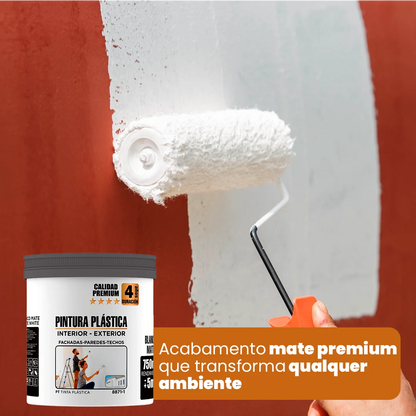 CubrePlus Tinta Mate Premium — Cobre com Menos Demãos, Seca Rápido, Ideal para Obras Rápidas