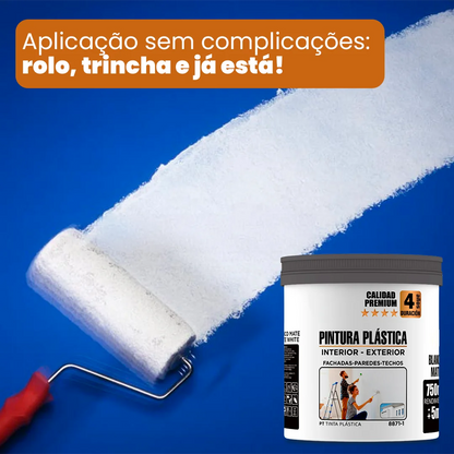 CubrePlus Tinta Mate Premium — Cobre com Menos Demãos, Seca Rápido, Ideal para Obras Rápidas