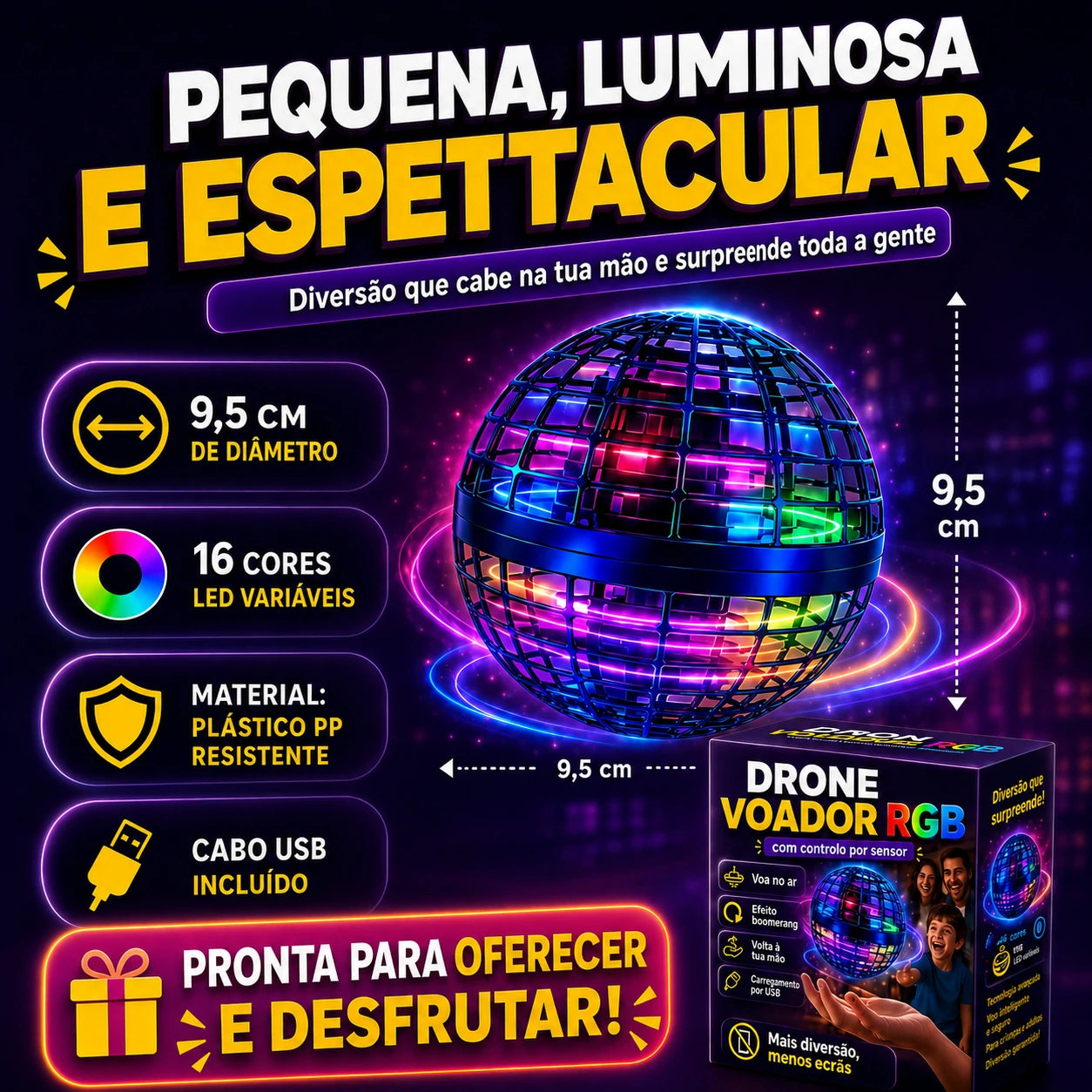 HoverSpark - lança-a ao ar e ela voa sozinha