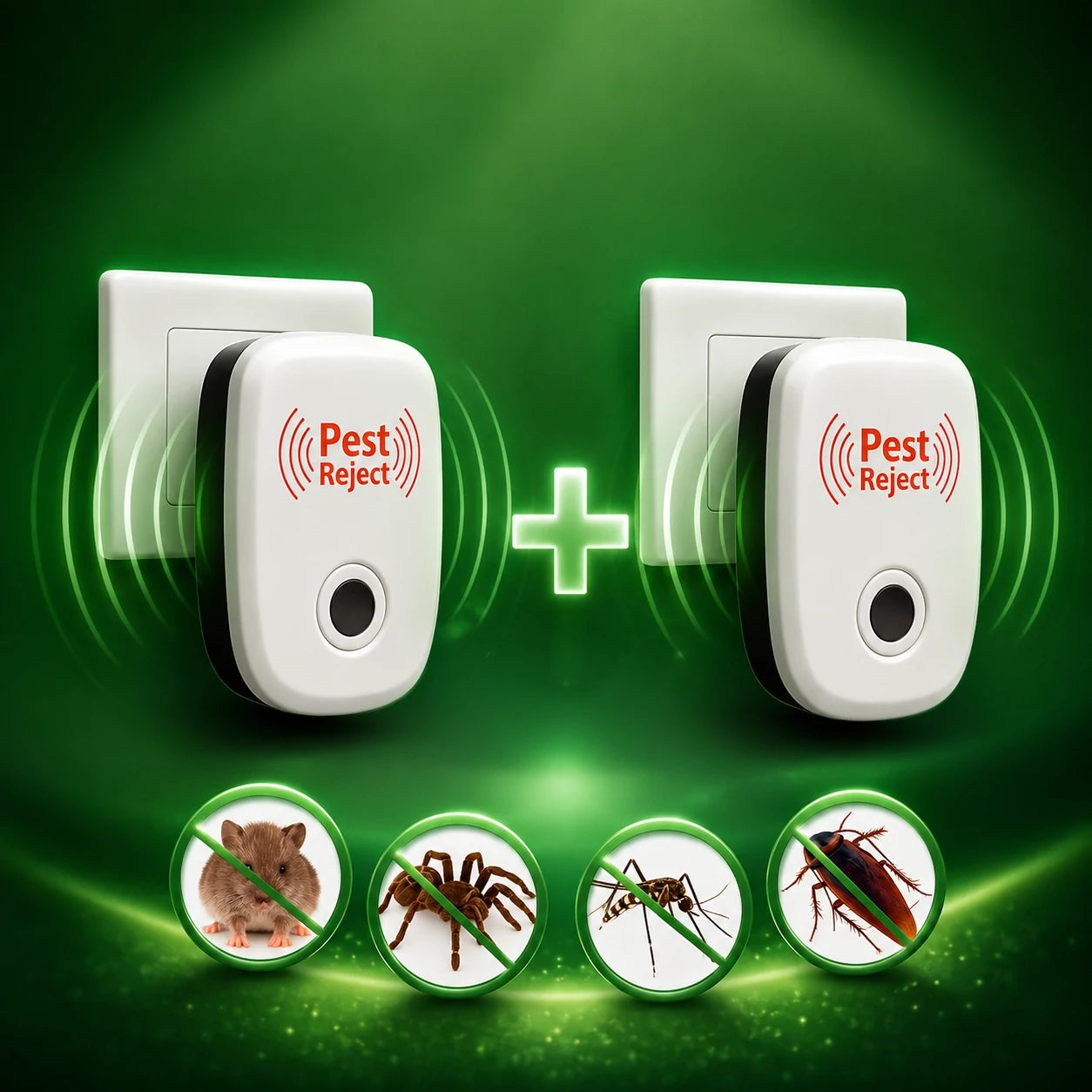 Pest Reject Ultrassónico, Mantenha a Sua Casa Livre de Pragas, COMPRE 1 E LEVE 2