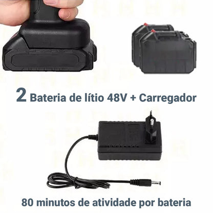 Lavadora de Alta Pressão Portátil Completa + Mala - HidroJet (2 Baterias)