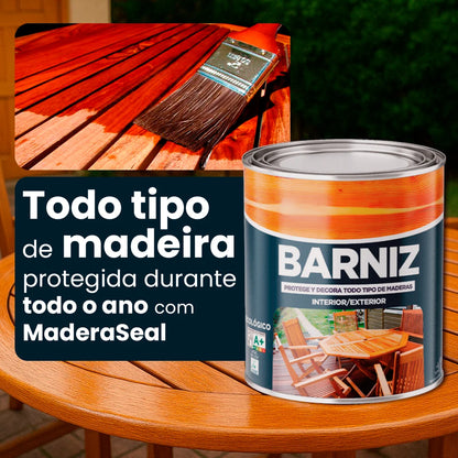 Selante MadeiraSeal para Madeira – Proteção Total Contra Humidade, Bolor e Rachaduras | Uso Interior e Exterior em Qualquer Estação: Chuva, Sol ou Frio