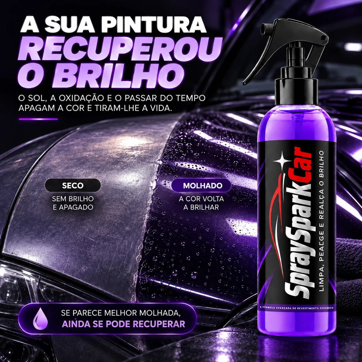Faça o Seu Carro Voltar a Brilhar em Minutos! - SpraySparkCar