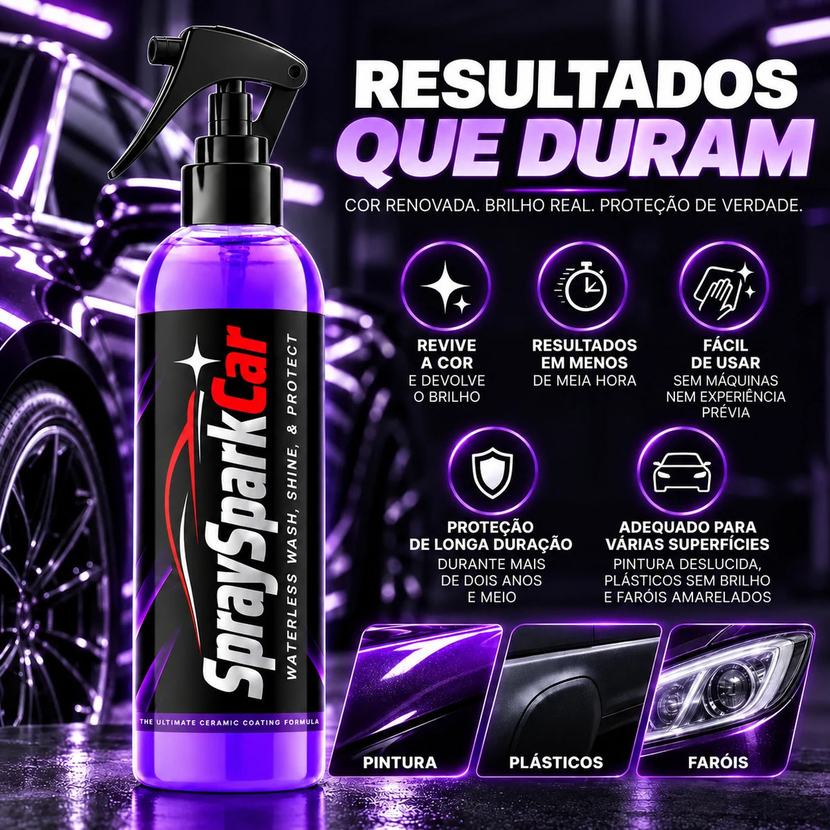 Faça o Seu Carro Voltar a Brilhar em Minutos! - SpraySparkCar