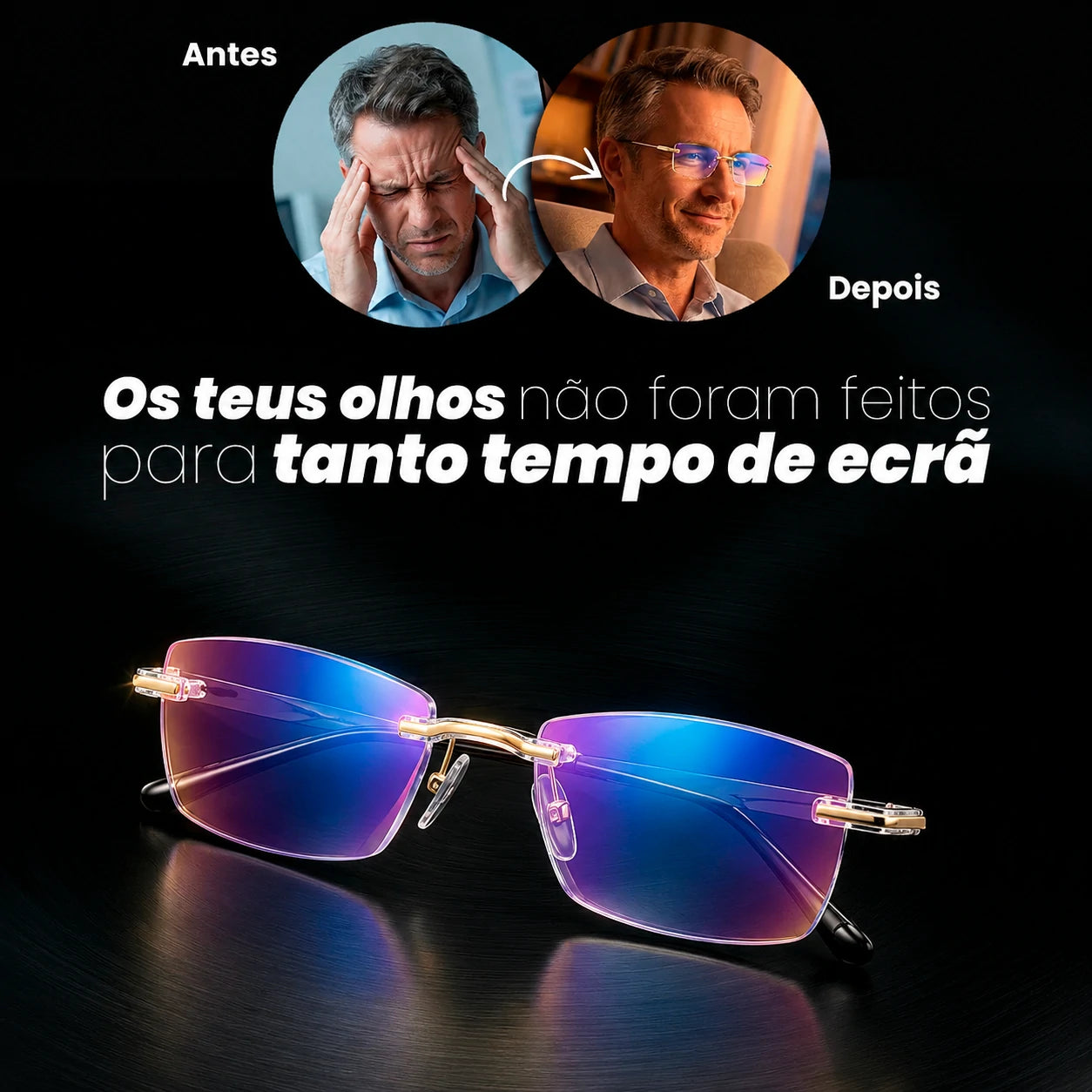 Óculos SmartView 3 em 1 para Mais Conforto Visual