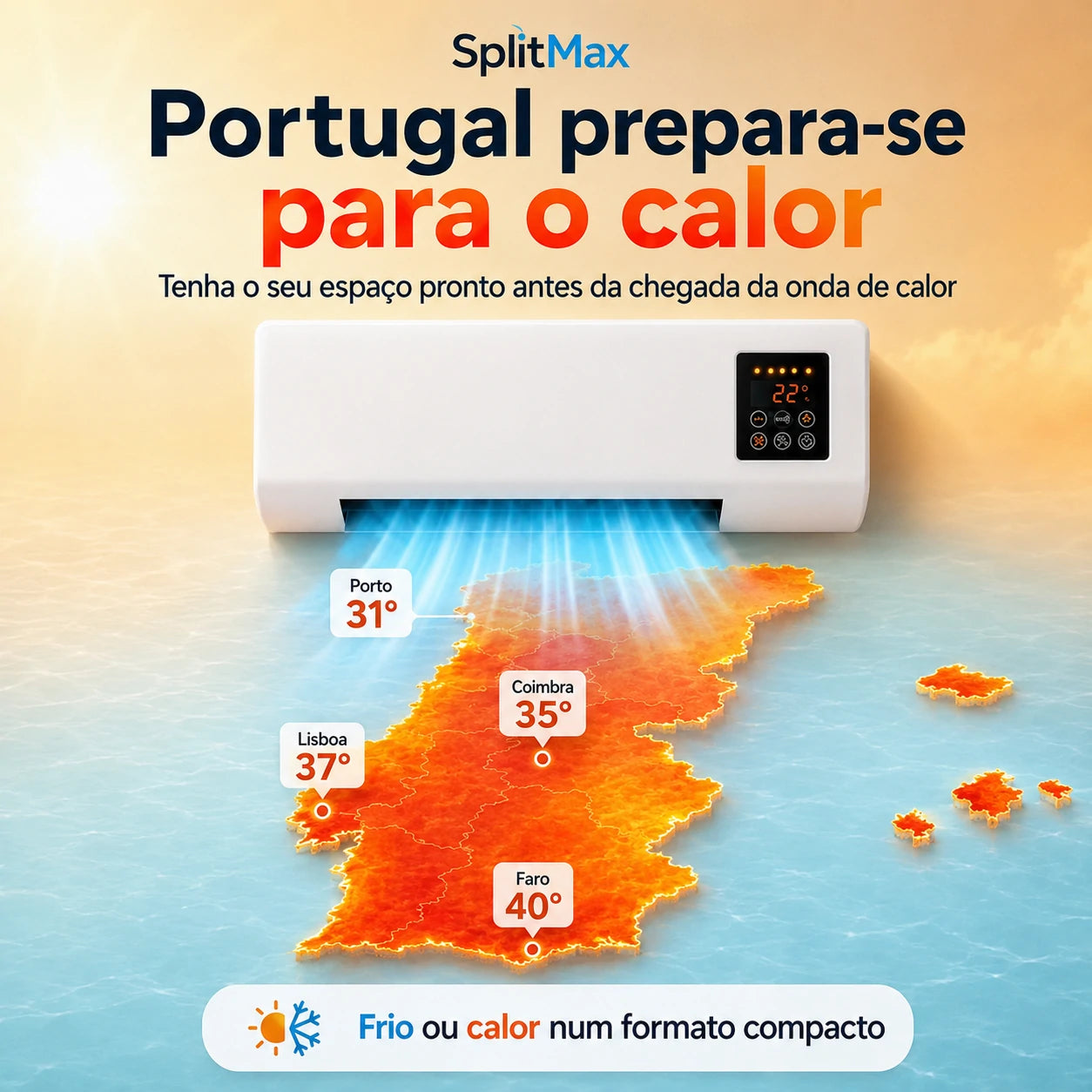 SplitMax - Mini Ar Condicionado para o Verão
