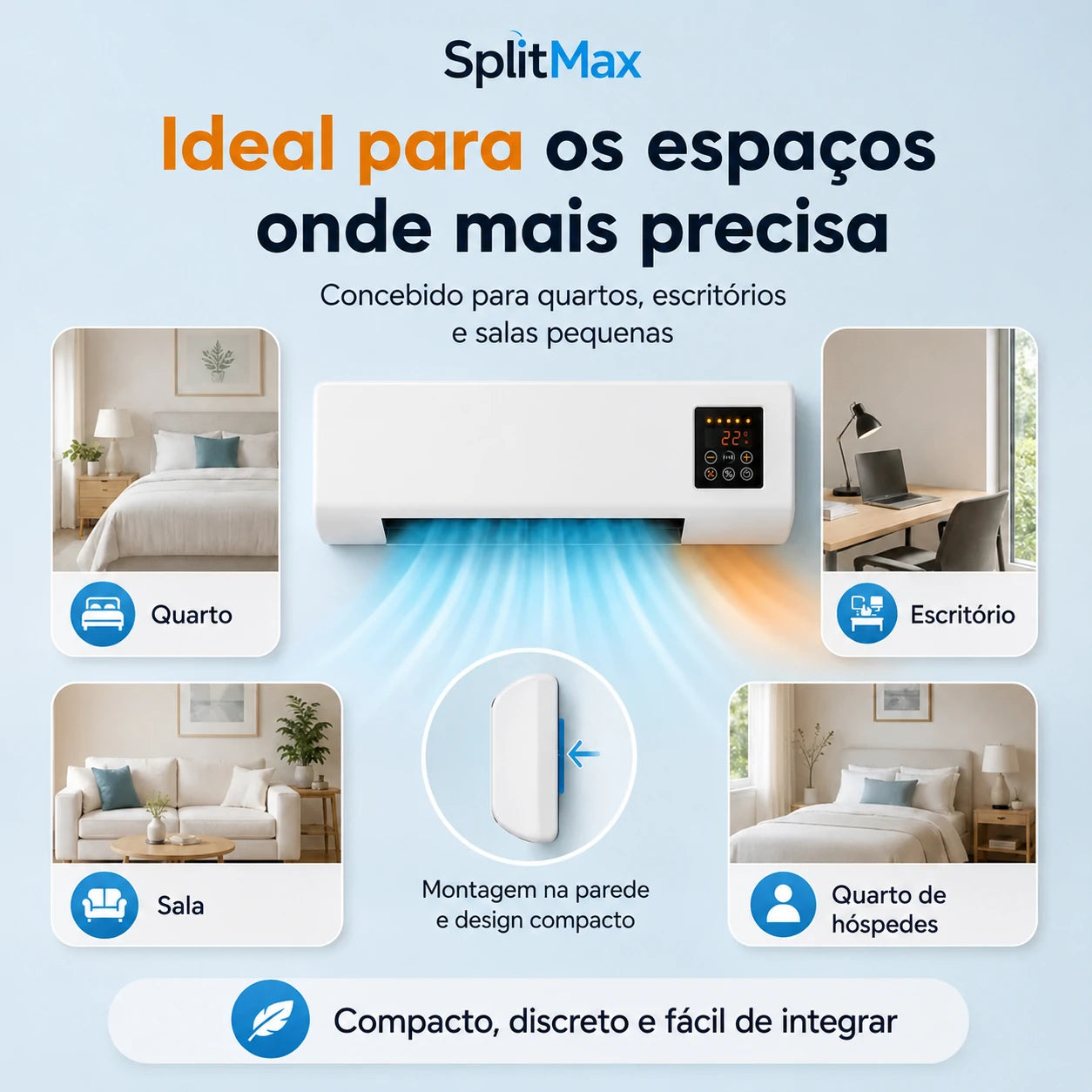 SplitMax - Mini Ar Condicionado para o Verão