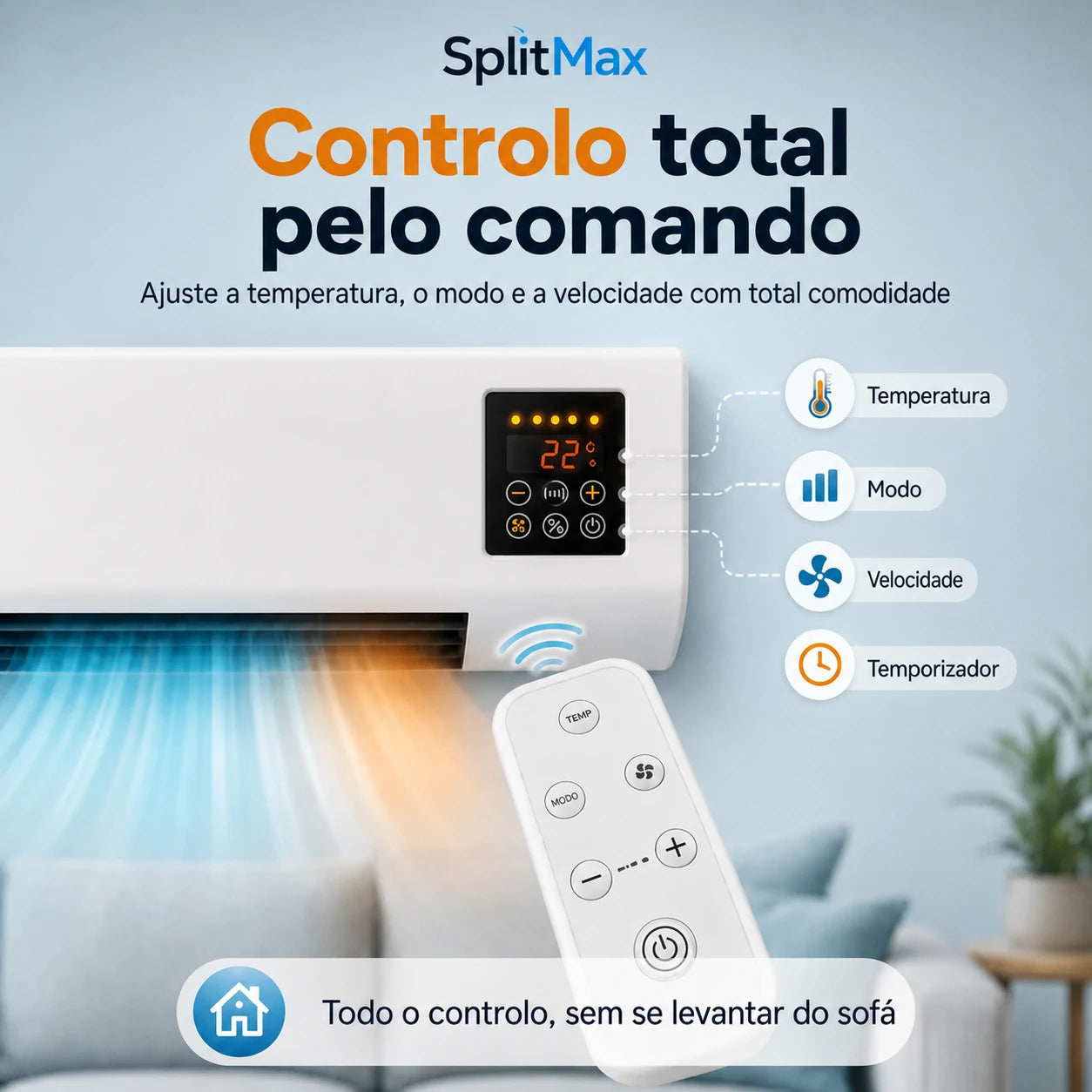 SplitMax - Mini Ar Condicionado para o Verão