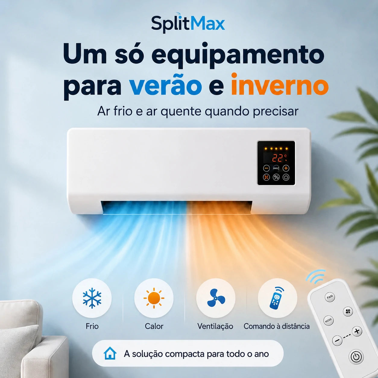 SplitMax - Mini Ar Condicionado para o Verão