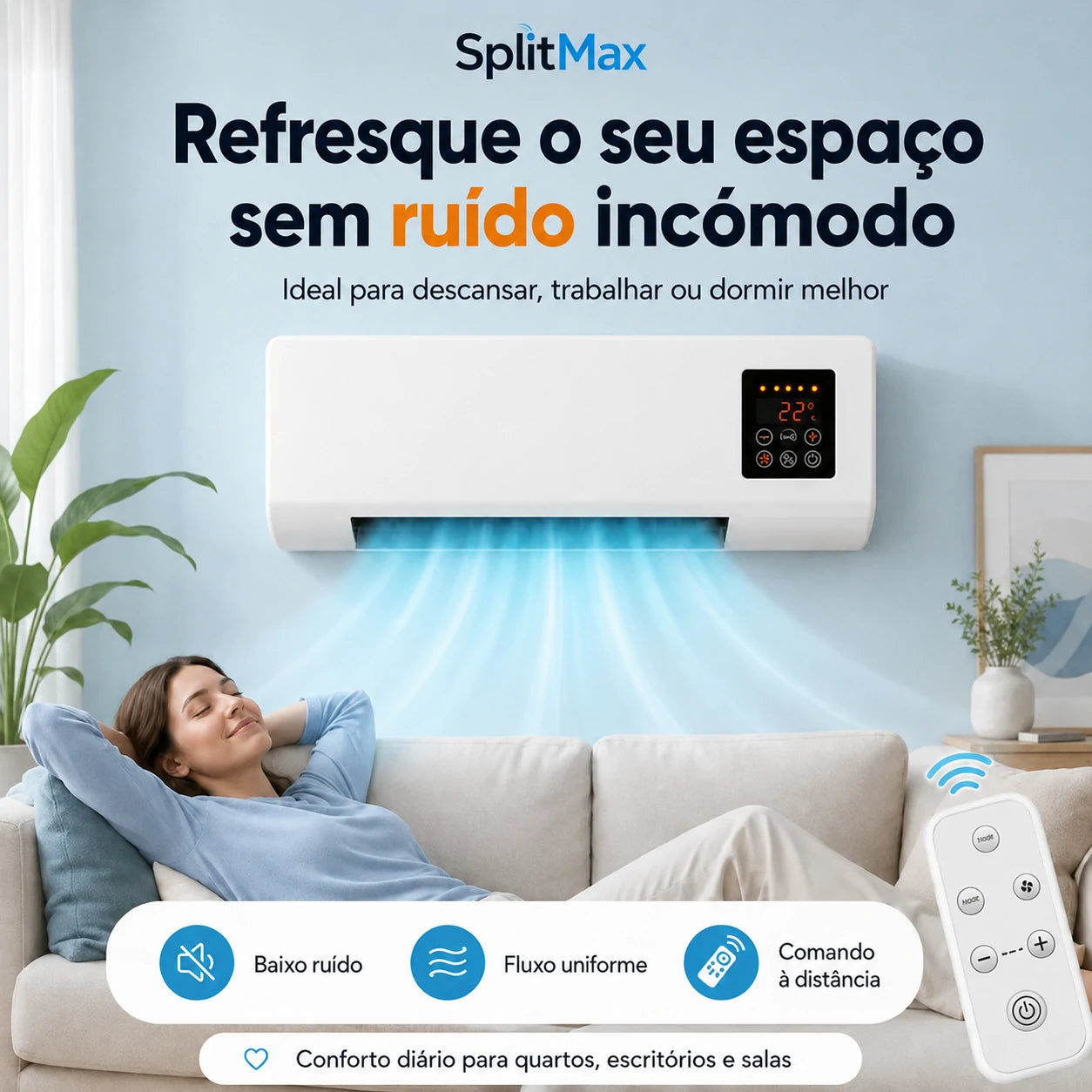 SplitMax - Mini Ar Condicionado para o Verão