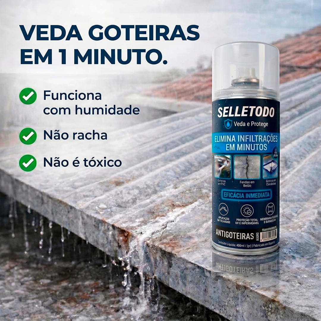 Spray SelleTodo – resolução rápida para infiltrações e rachaduras