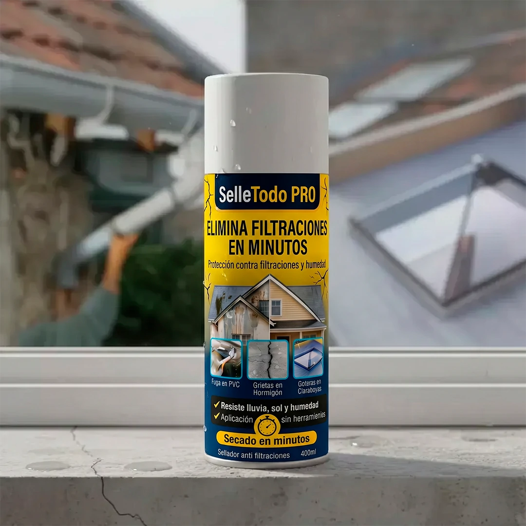 Spray SelleTodo – solução rápida e eficaz contra goteiras e fissuras