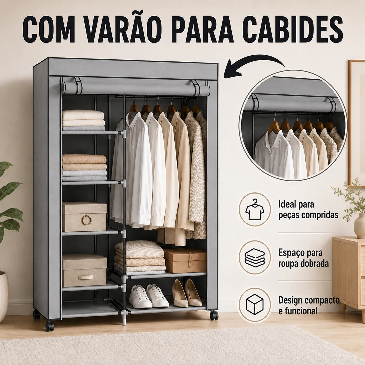 SmartCloset - Mais espaço para a tua roupa, montado em minutos
